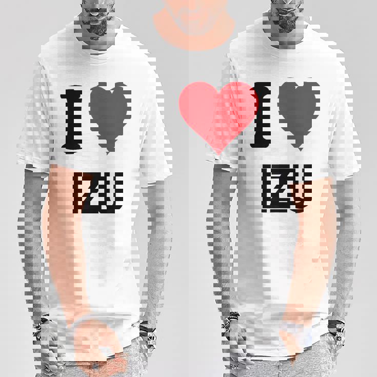 アイハート 伊豆ジャパンラブ 日本土産 Tシャツ 面白い贈り物