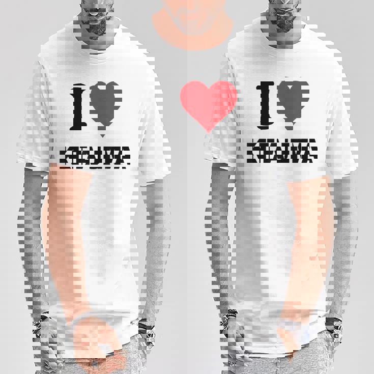 アイハート 北島 Japan Love 日本土産 Tシャツ 面白い贈り物