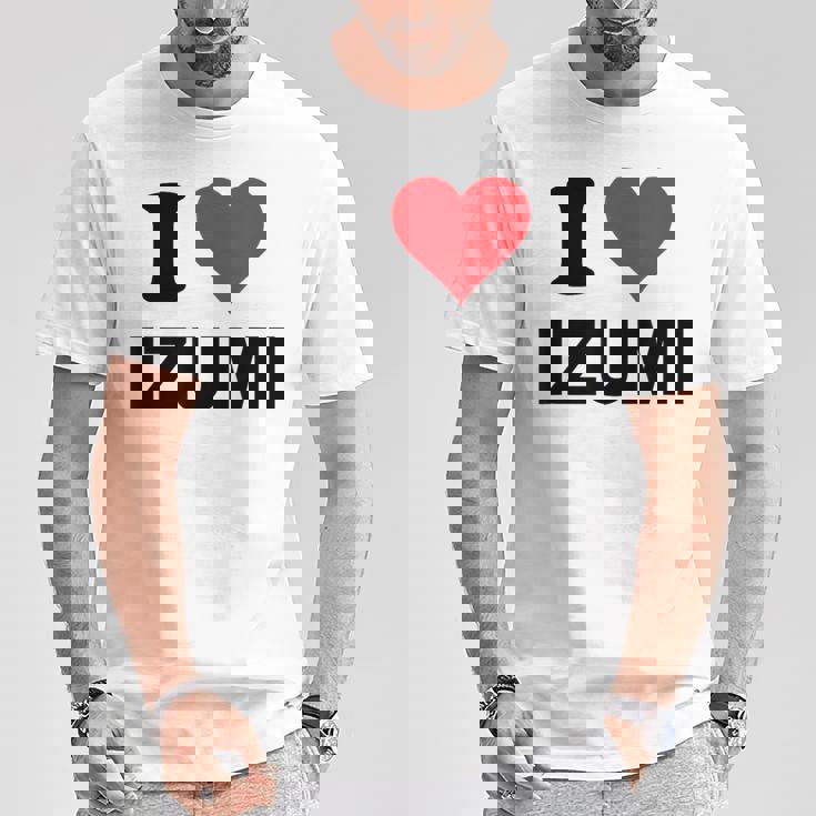 アイハート 和泉 日本 大好き 日本土産アイテム Tシャツ 面白い贈り物