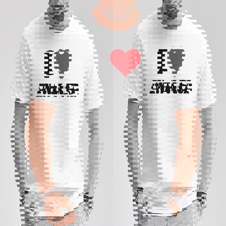 アイハート 天草 Japan Love 日本土産 Tシャツ 面白い贈り物