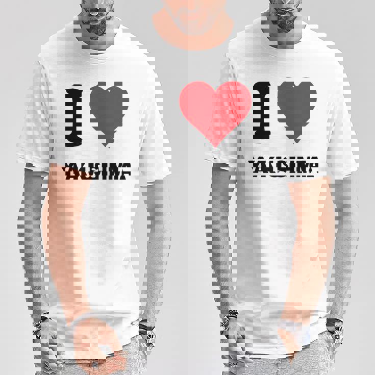 アイハート 屋久島ジャパンラブ 日本土産 Tシャツ 面白い贈り物