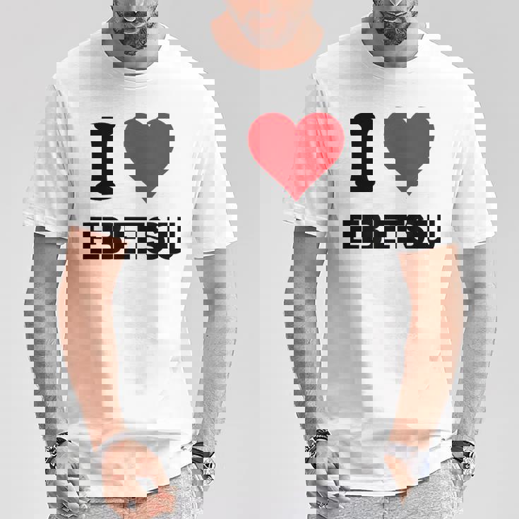 アイハート 江別 Japan Love 日本土産 Tシャツ 面白い贈り物