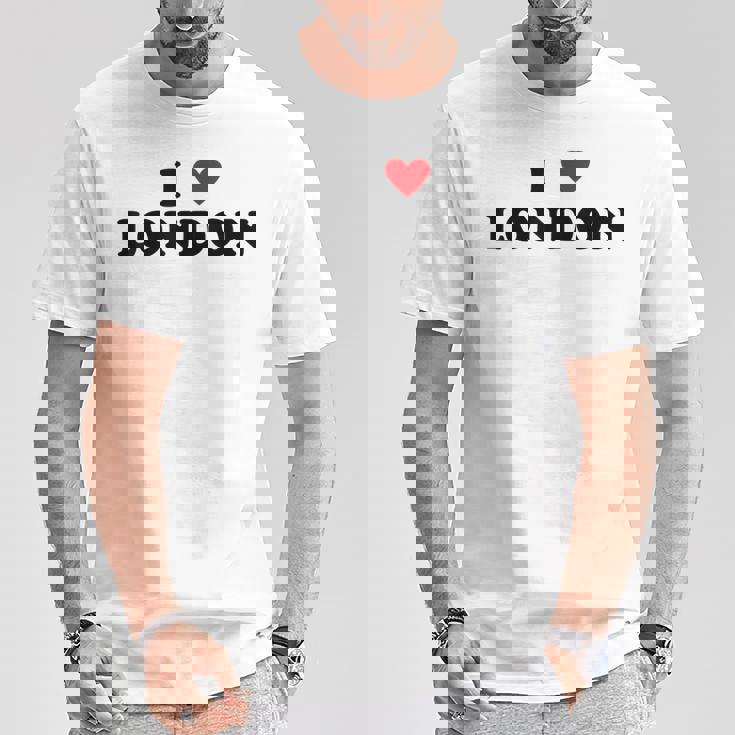 アイハートイギリスシティ-アイラブロンドン Tシャツ 面白い贈り物