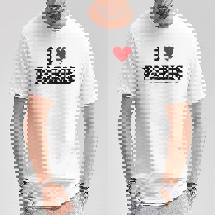 アイハートフランスシティ-アイラブパリ Tシャツ 面白い贈り物