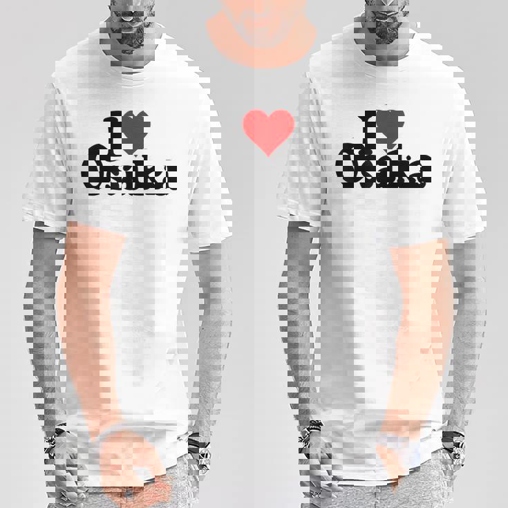 アイラブハート大阪ジャパン Tシャツ 面白い贈り物