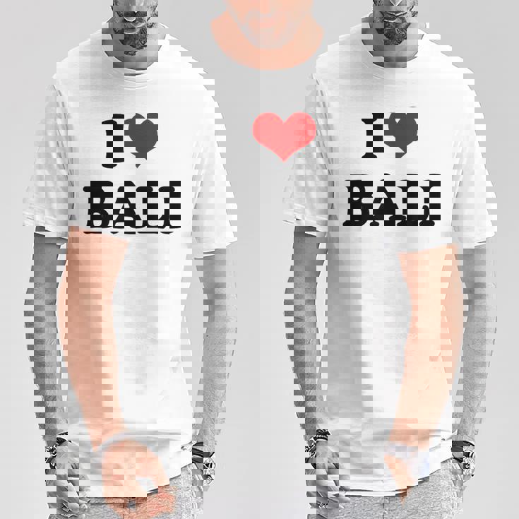 アイラブバリハートバリバケーション Tシャツ 面白い贈り物