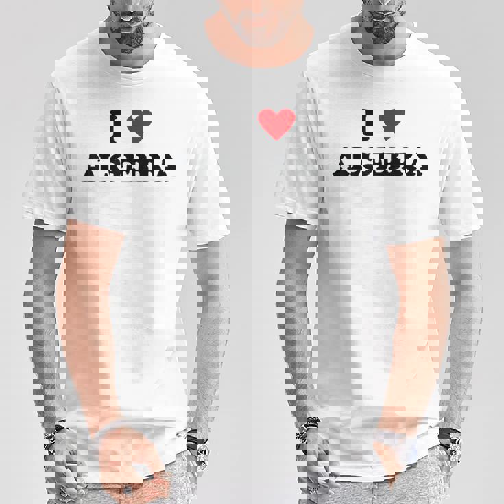 アイ・ハート・マス・ティーチャー-ファニー・アイ・ラヴ・アルゲブラ Tシャツ 面白い贈り物