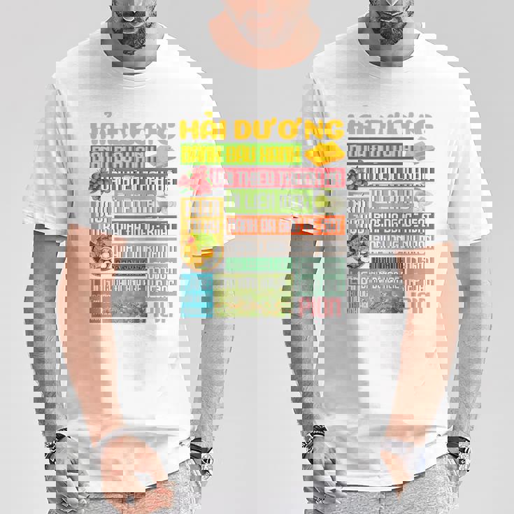 アイ・ラブ・ハイズオン-アイ・ラブ・ベトナム-Pion Tシャツ 面白い贈り物