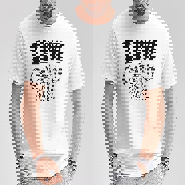 アイ・ラヴ・ユー 長袖tシャツ Tシャツ 面白い贈り物