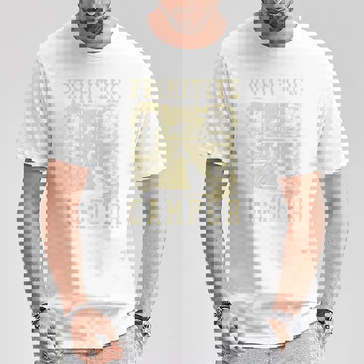 アウトドア アドベンチャー ブッシュクラフト プリミティブ キャンパー Tシャツ 面白い贈り物