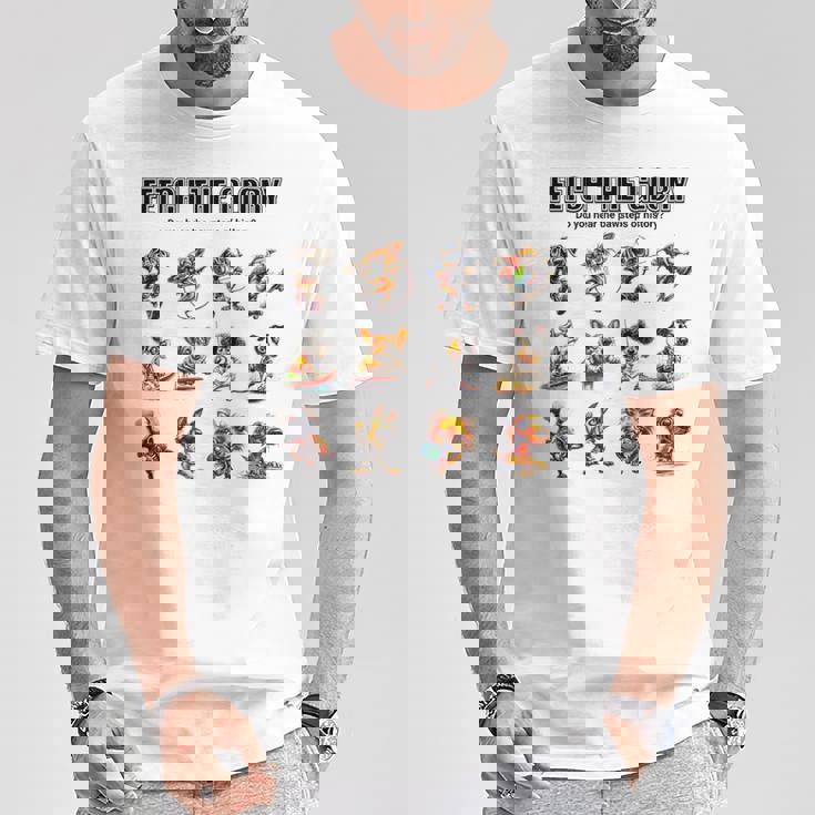 アスリート犬たちの挑戦 – Fetch The Glory Tシャツ 面白い贈り物