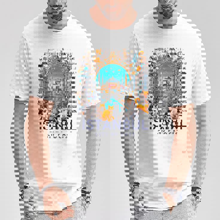 イスタンブール、トルコ 猫の街 Istanbul Turkey City Of Cats Tシャツ 面白い贈り物