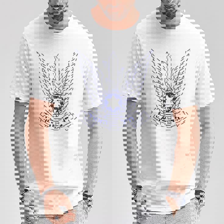 イスラエル空軍 Aif 空軍 空軍 宇宙軍 ミリタリー Tシャツ 面白い贈り物