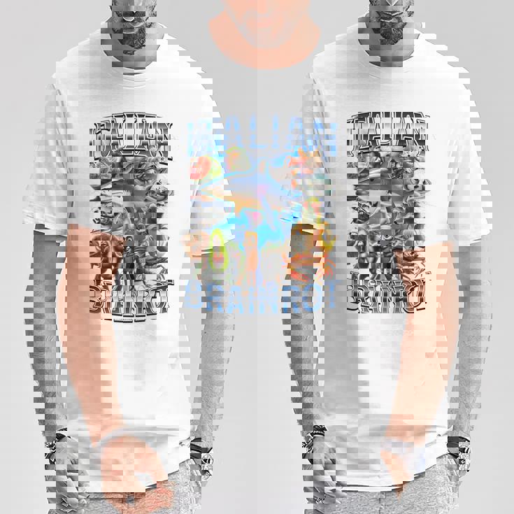 イタリアンブレイン 長袖tシャツ Tシャツ 面白い贈り物