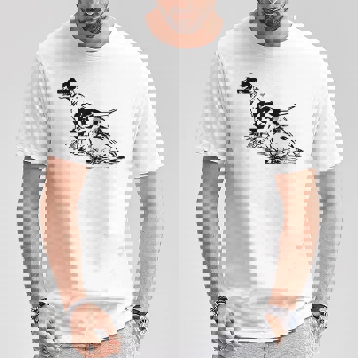 イングリッシュポインタードッグ Tシャツ 面白い贈り物