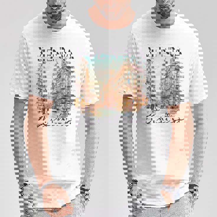 ウィーン オーストリア 旅行 お土産 Meet Me Inienna Tシャツ 面白い贈り物