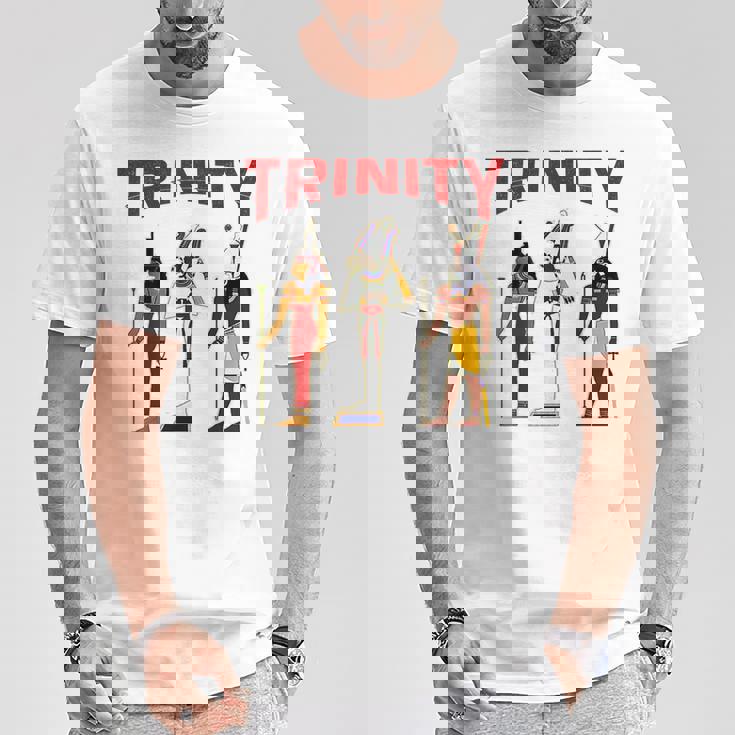 エジプト 神 エジプト トリニティ オシリス ホルス ケメティック Tシャツ 面白い贈り物