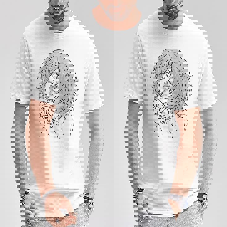 エッチ・アヘ顔 変態少女 快感顔tシャツ Playera Tシャツ 面白い贈り物