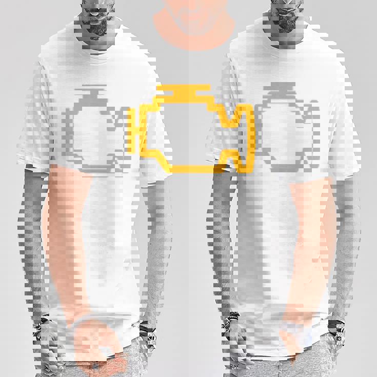 エンジンをチェック Tシャツ 面白い贈り物
