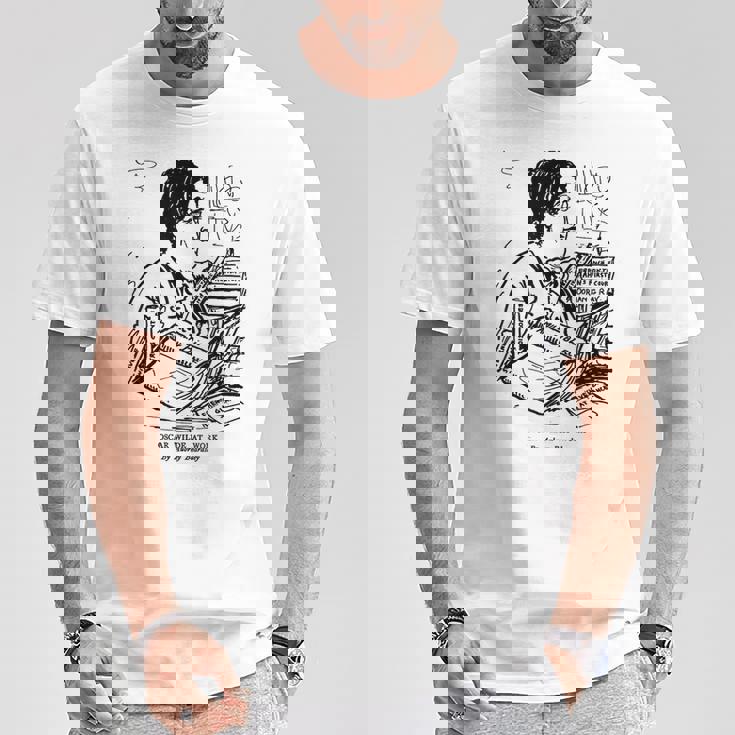 オスカー・ワイルド At Work By オーブリー・ビアズリー 1893 Tシャツ 面白い贈り物