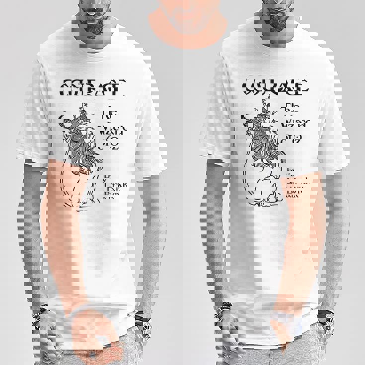 オズの魔法使い カウボーイライオン 勇気 Tシャツ 面白い贈り物