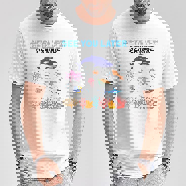 オーシャンネイチャー 未来の海洋生物学者 科学者 Tシャツ 面白い贈り物