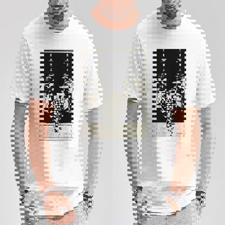 オーブリー・ビアズリー作「スカーレット・パストラール」1895 長袖tシャツ Tシャツ 面白い贈り物