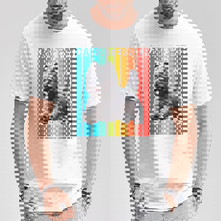 カラフル ケアンテリア Tシャツ 面白い贈り物