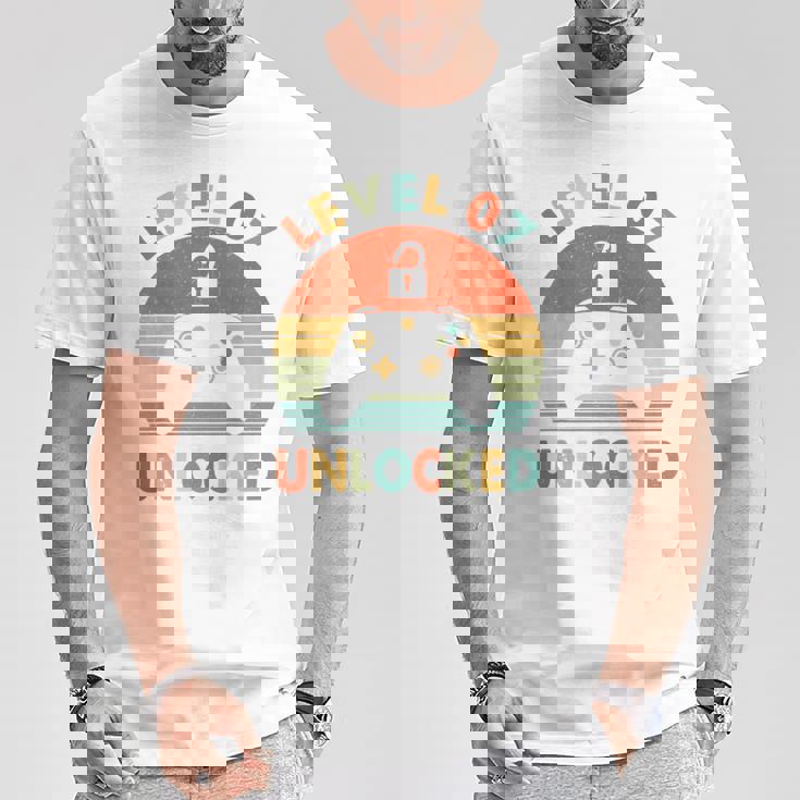 キッズ Level 7 Unlocked 7Th Birthday Gamer For Boys & Girl Tシャツ 面白い贈り物