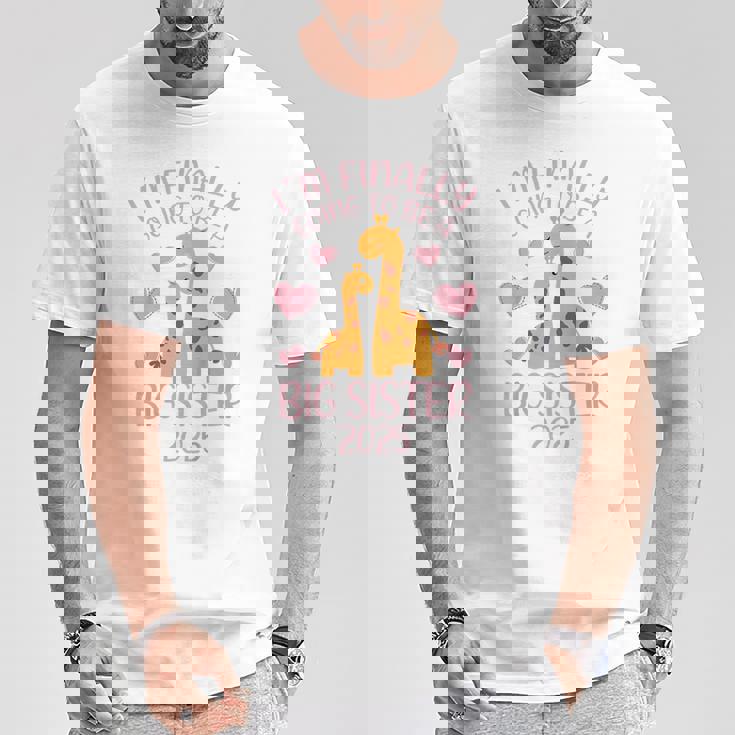 キッズ キリン、ついにお姉ちゃんになります2025 Tシャツ 面白い贈り物