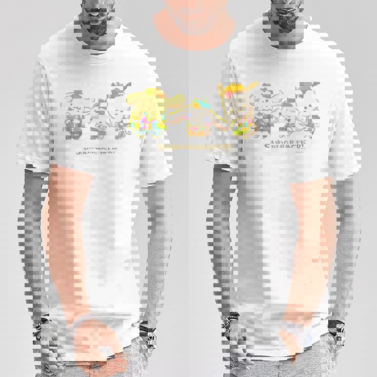 キッズ ポムポムプリン ポチャッコ シナモロール おはな Tシャツ 面白い贈り物