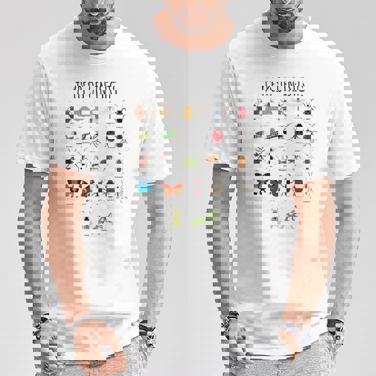 キッズ 昆虫の種類バグ識別科学 Tシャツ 面白い贈り物