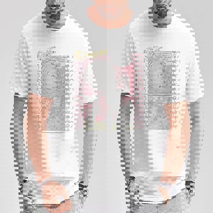 キャスパー・ザ・フレンドリー・ゴースト バレンタインデー コミック Tシャツ 面白い贈り物