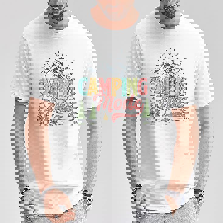 キャンプモード おもしろキャンパー 自然愛好家 スカウト ハローサマー Tシャツ 面白い贈り物