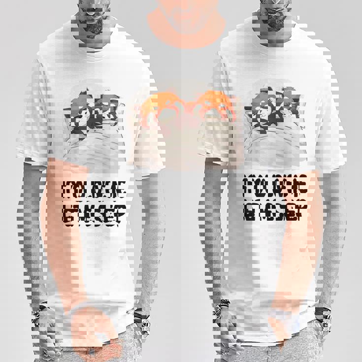 キュートなレッサーパンダ If You Love Meleep パジャマ Tシャツ 面白い贈り物