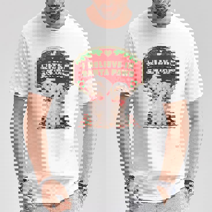 クリスマス デコレーション 犬 マルチーズ Tシャツ 面白い贈り物