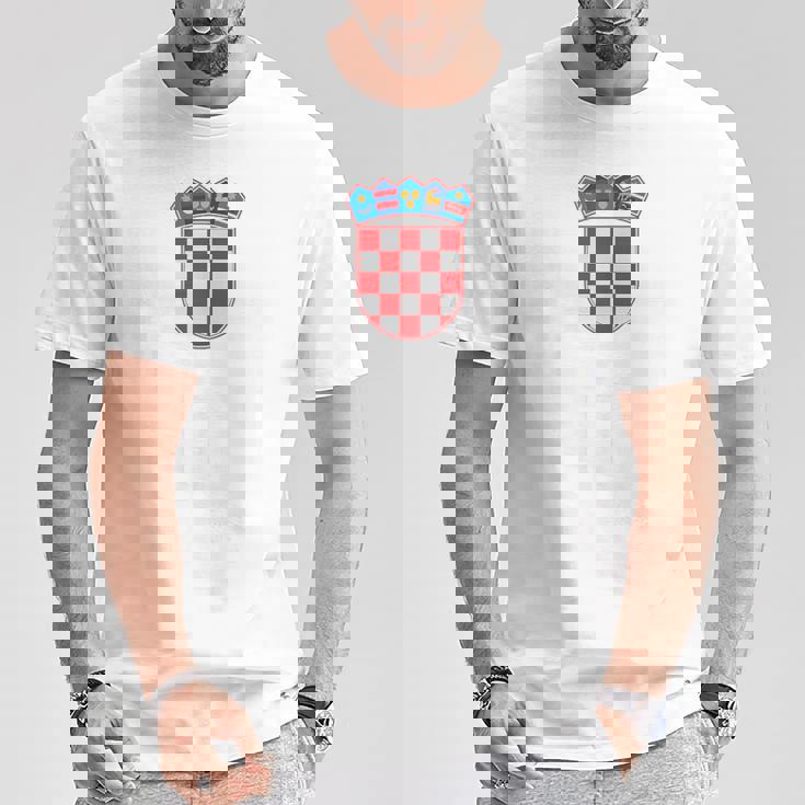 クロアチア ヴィンテージ クロアチア国旗tシャツ Tシャツ 面白い贈り物