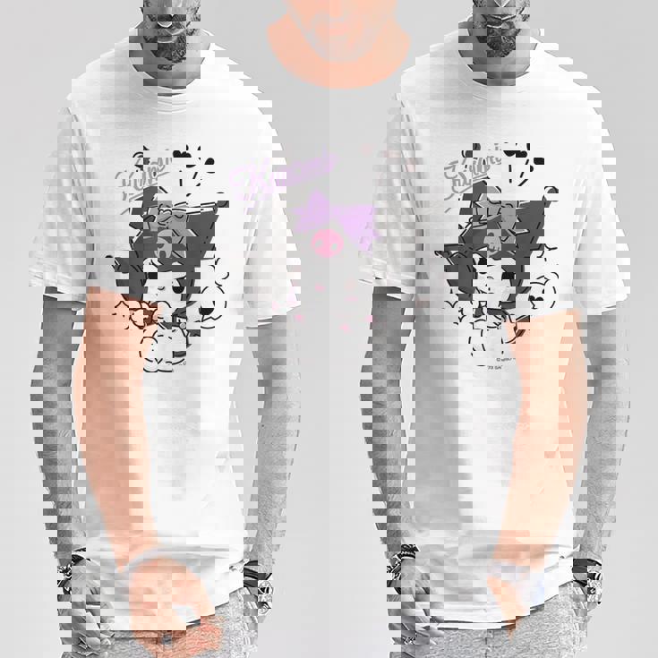 クロミ オシャレチェック ダークカラー Tシャツ 面白い贈り物