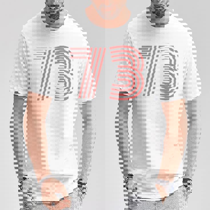 クールレトロライティングジャージ、背番号73 1973 Tシャツ 面白い贈り物