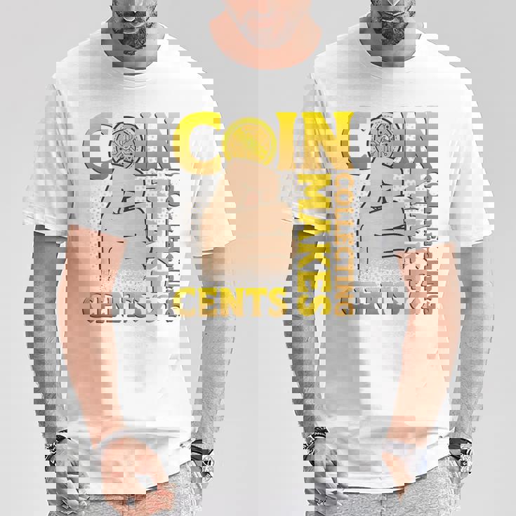 コイン収集はセント硬貨を集めるコインコレクター Tシャツ 面白い贈り物