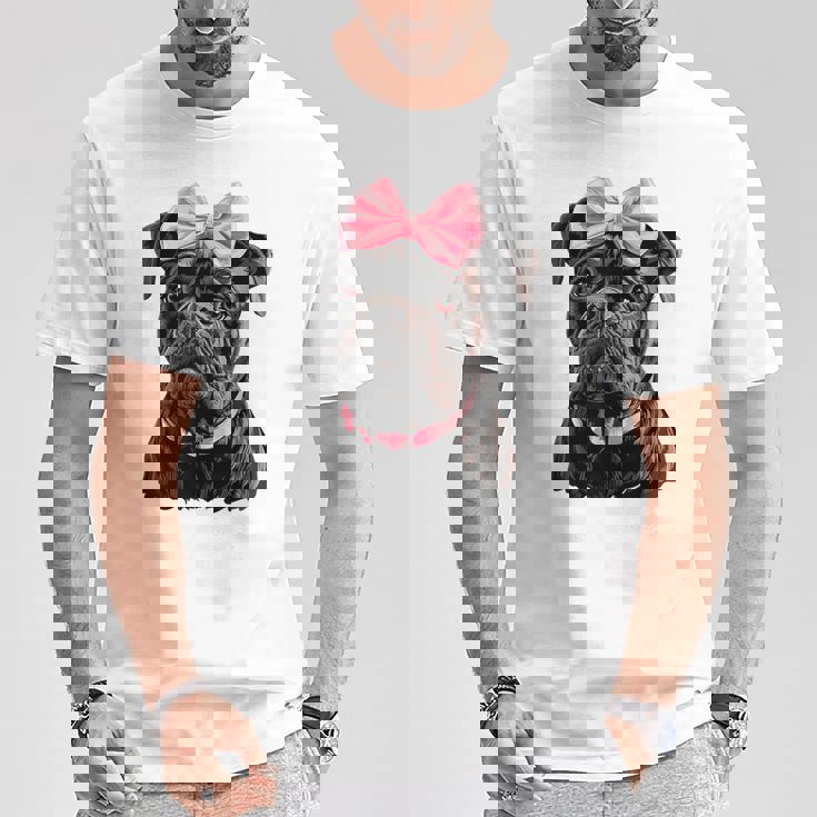 コケット ボウケーン コルソ 犬 ママ ピンクリボン 女の子 Tシャツ 面白い贈り物