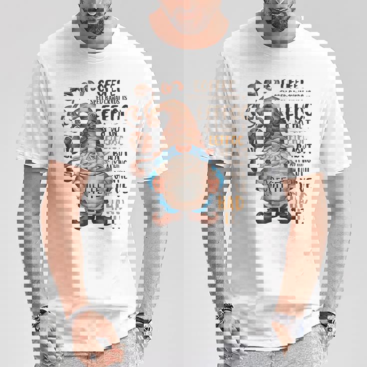 コーヒーノームコーヒーの後ろ向き綴りはeeffoc面白いです。 Tシャツ 面白い贈り物