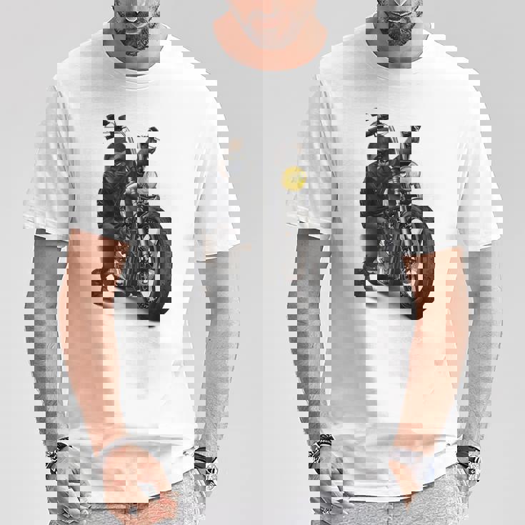 ゴリラ バイク バイカー Tシャツ 面白い贈り物