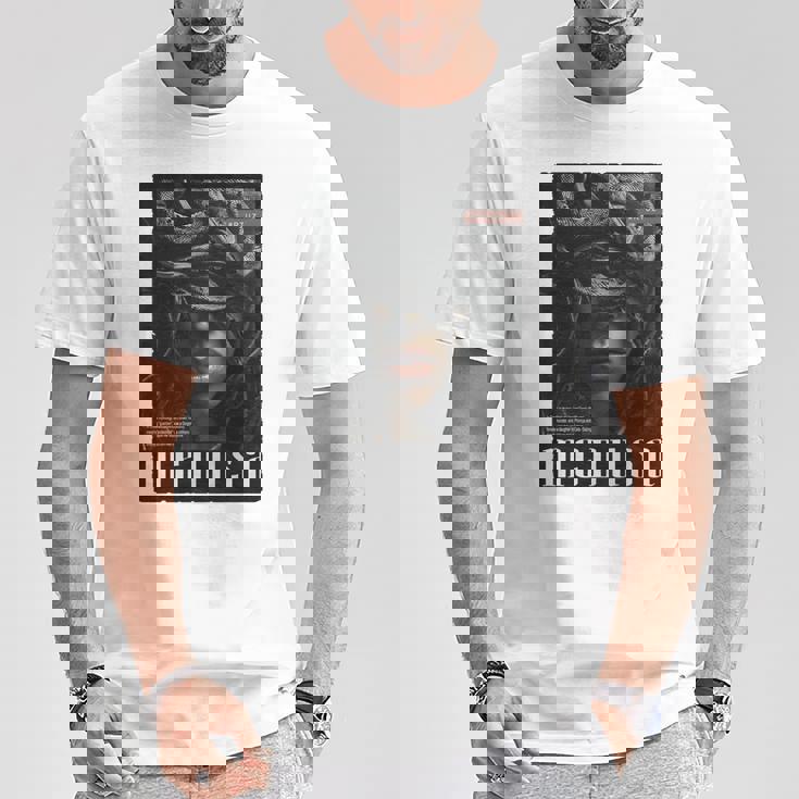 ゴルゴン メデューサ 女神 蛇 ギリシャ神話 メデューサ 長袖tシャツ Tシャツ 面白い贈り物