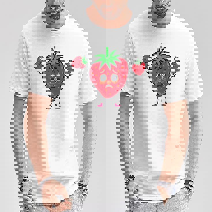サマータイム いちご いちご 果実 果実 ガーデン Tシャツ 面白い贈り物