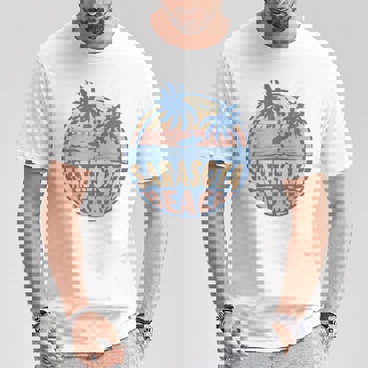 サラソタ フロリダ ビーチ サーフ 夏休み ヴィンテージ Tシャツ 面白い贈り物