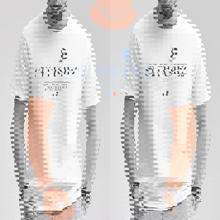 サントロペ フレンチリビエラ ヨットクラブ コートダジュール フランス Tシャツ 面白い贈り物