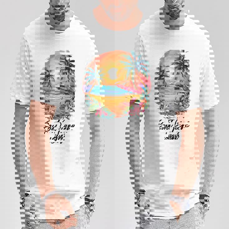 サンピエール島旅行、フランス観光夏休み Tシャツ 面白い贈り物