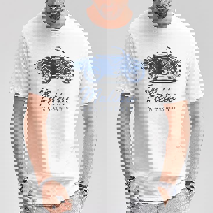 サーファーサーフスポット マリブ、カリフォルニア Tシャツ 面白い贈り物