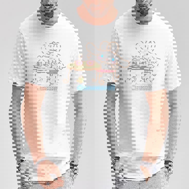 シナモロール Usデザイン ティータイム Tシャツ 面白い贈り物